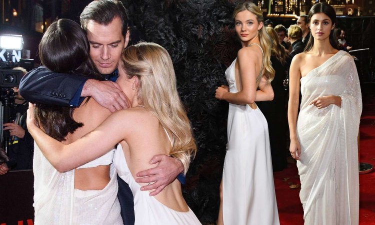 Freya Allan and Cavill