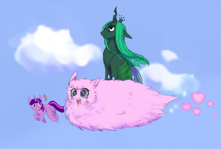 Pony Crisalis and Fluffy Puff