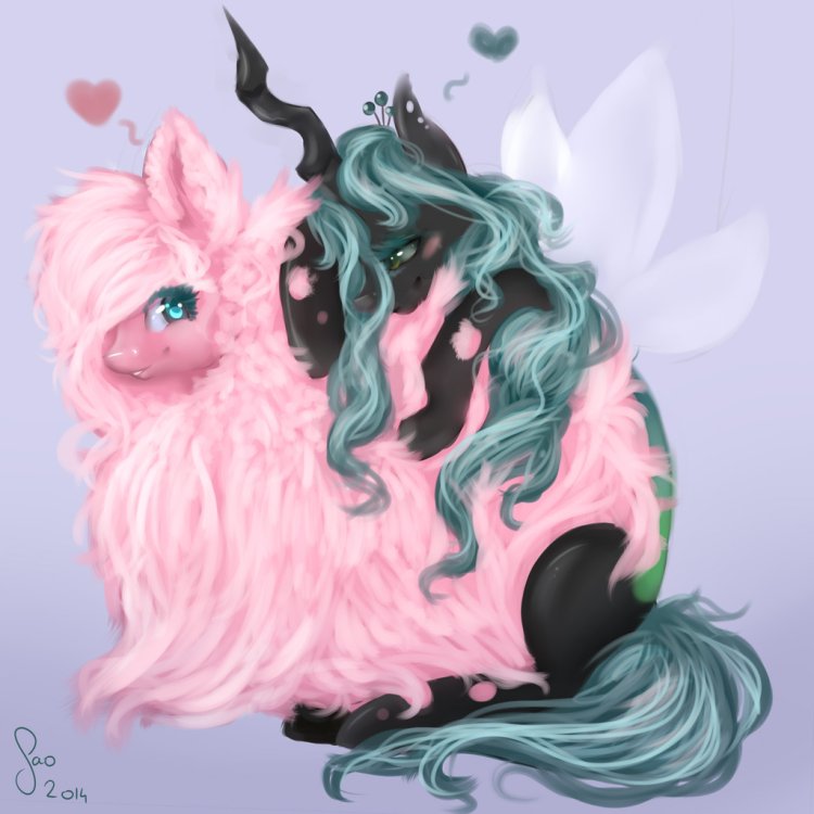 Pony Crisalis and Fluffy Puff