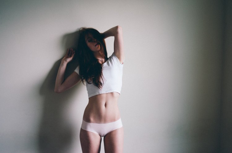 Skinny girls in panties