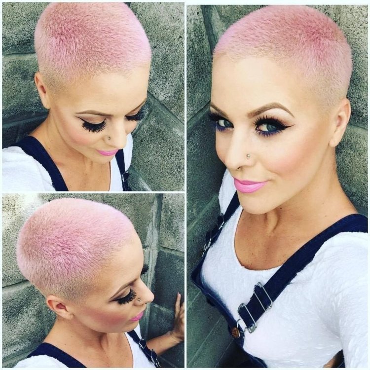Bald haircuts women's fashionable
