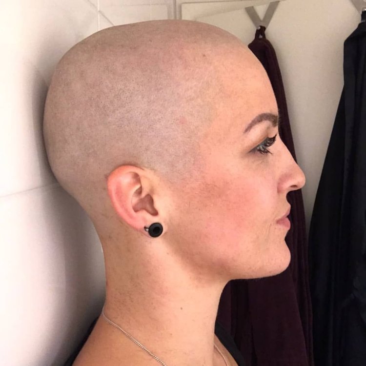 Bald shuttle haircut
