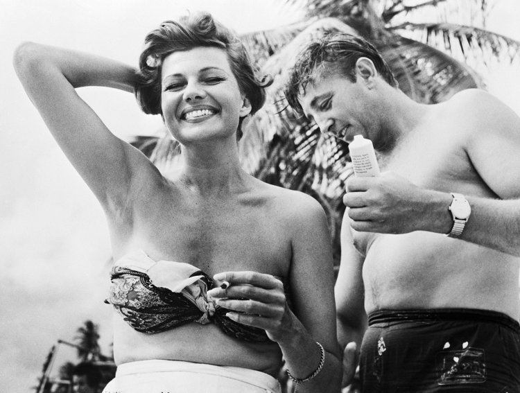 Rita Hayworth with her husband