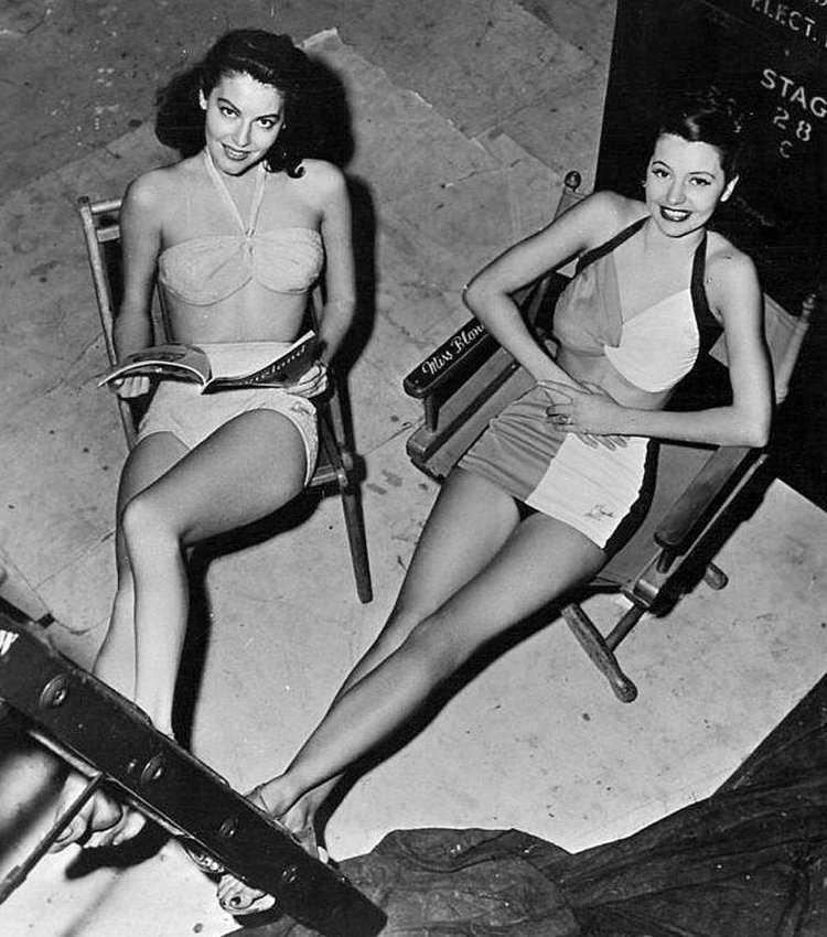 Ava Gardner and Marilyn Monroe