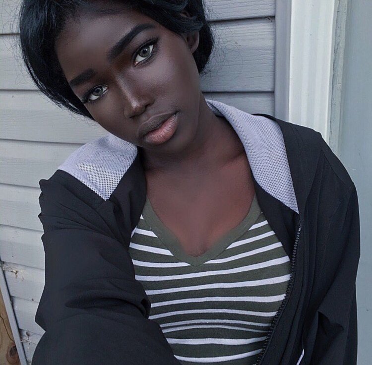 Beautiful African -American teenager