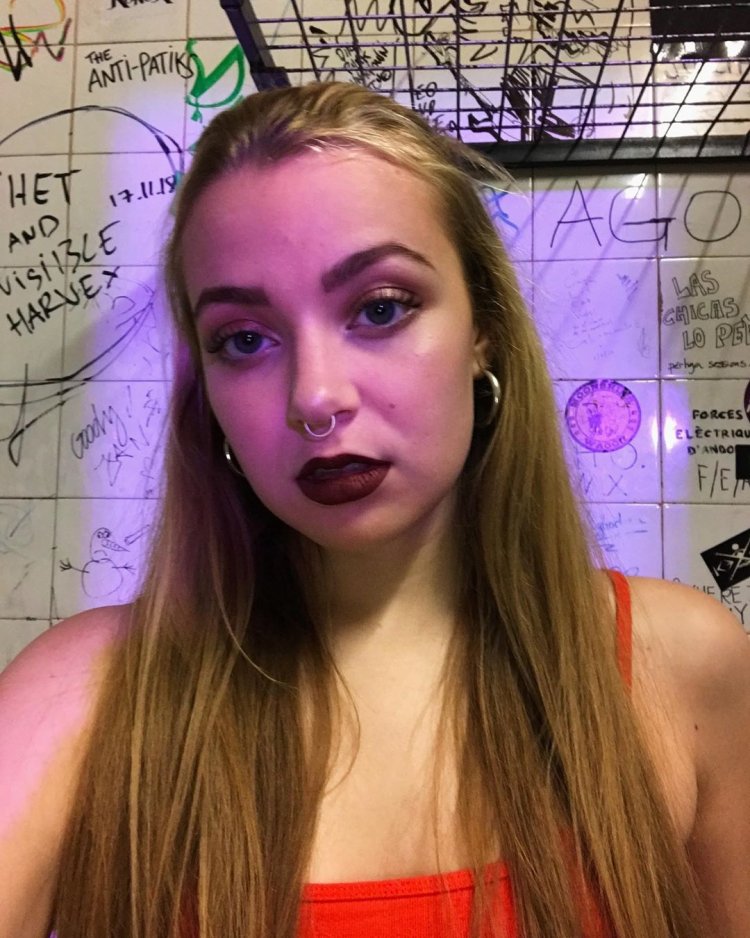 Stefania Ferrario in a swimsuit