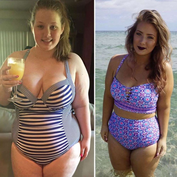 Girls 90 kg in swimsuits