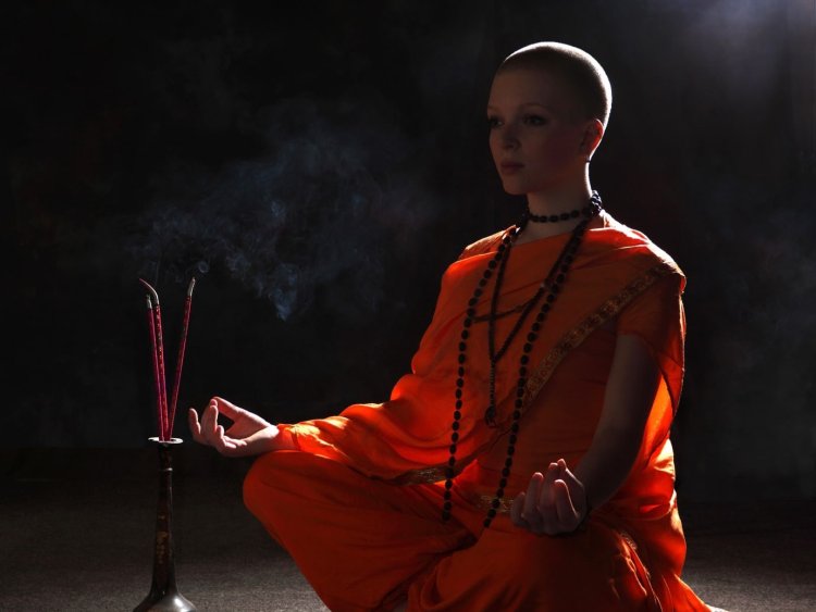 Buddhist monks of women