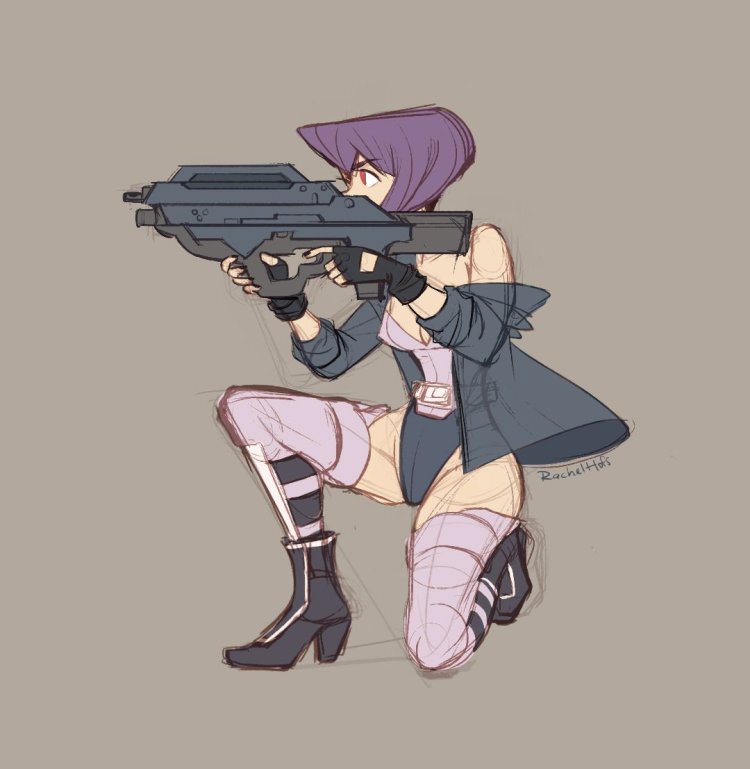 Futanari ghost in armor