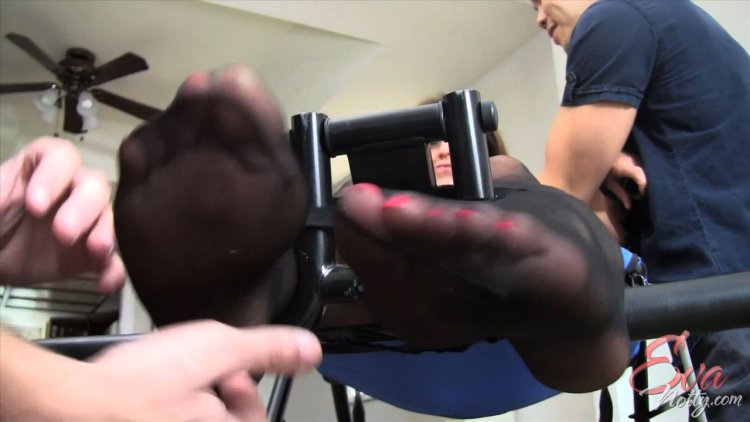 Massive Boobed Eva Notty Is Tied Up Tickled and Forced to Bounce