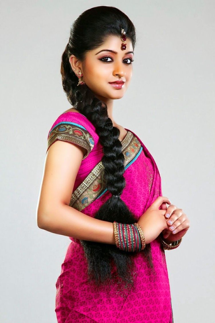 Hindu girls with pigtails
