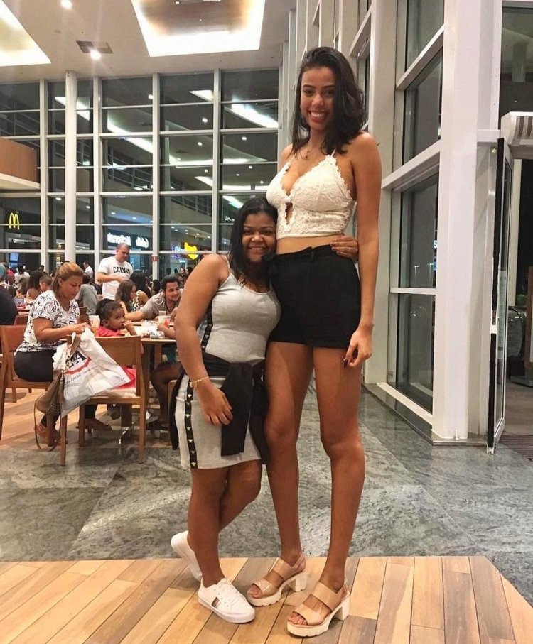 Tall large woman