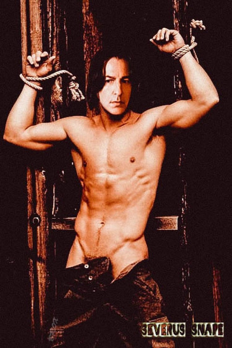 Alan Rickman in his youth torsos