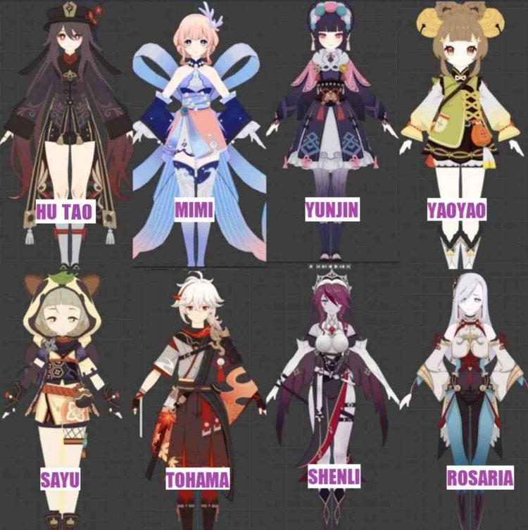 Characters Genshin Impact Inadzum