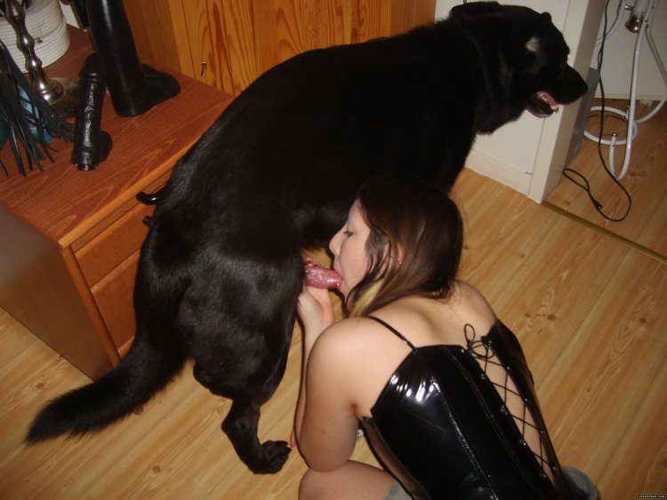 Woman will be a lot with a dog