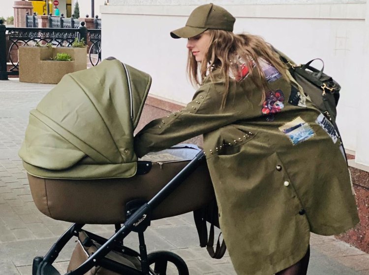 Lisa Arzamasova with her son