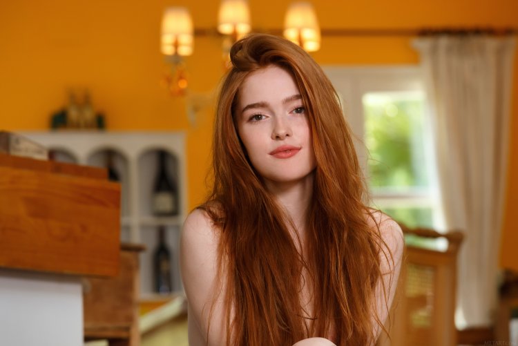 Red -haired beauties from social networks