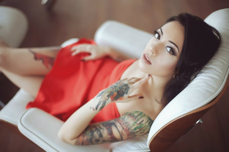 Valentina Ryabova Tattoo model