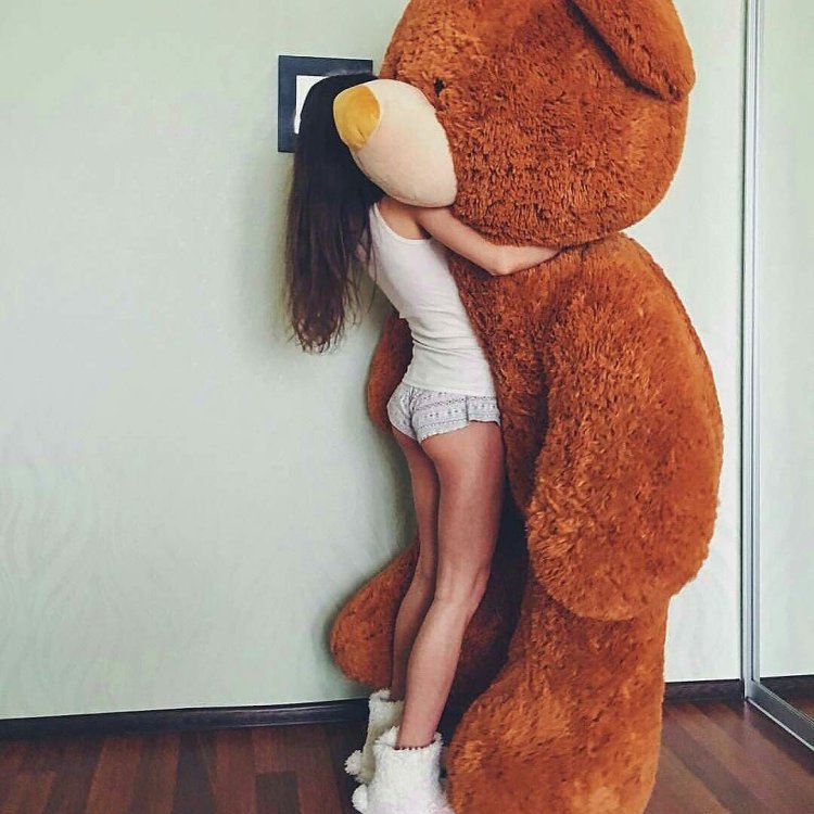 Girl with a soft toy