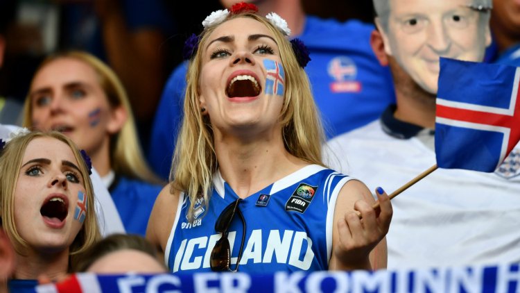 Fans of the Iceland national team