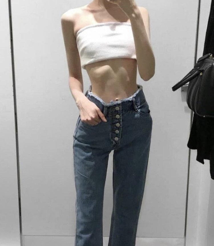 Blue body in clothes