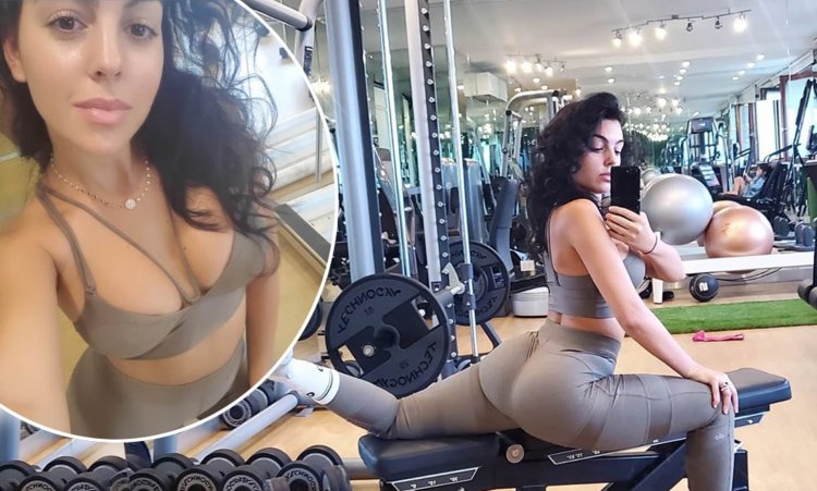 Georgina Rodriguez in the gym