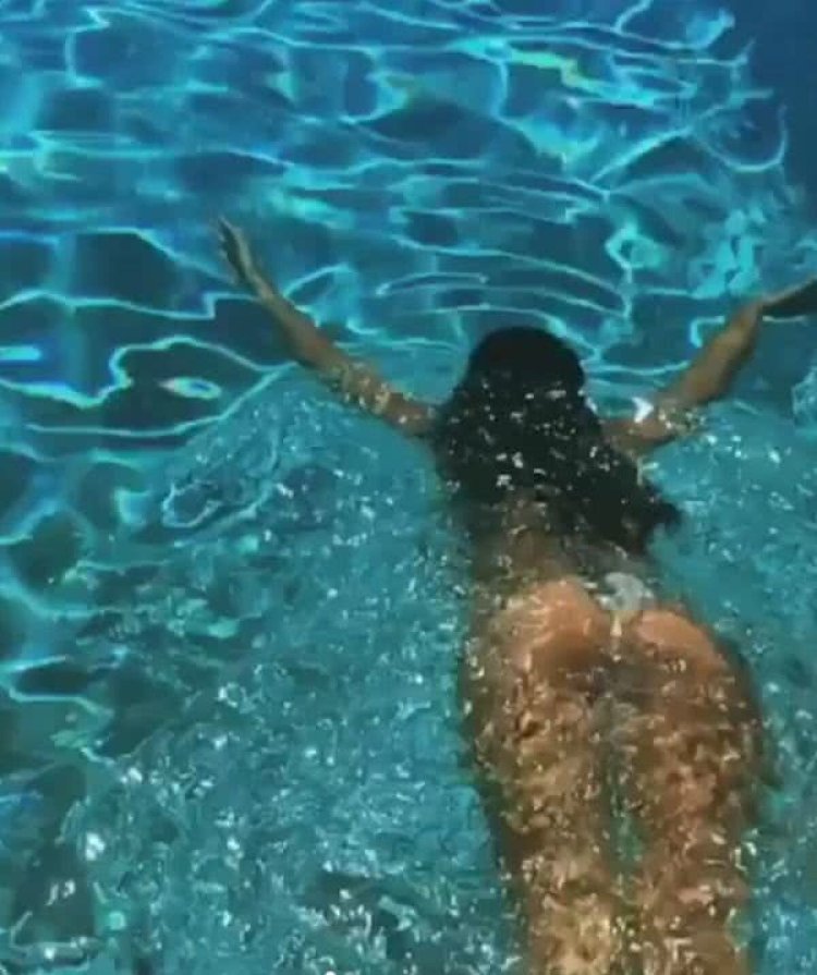 Georgina Rodriguez in Swimming