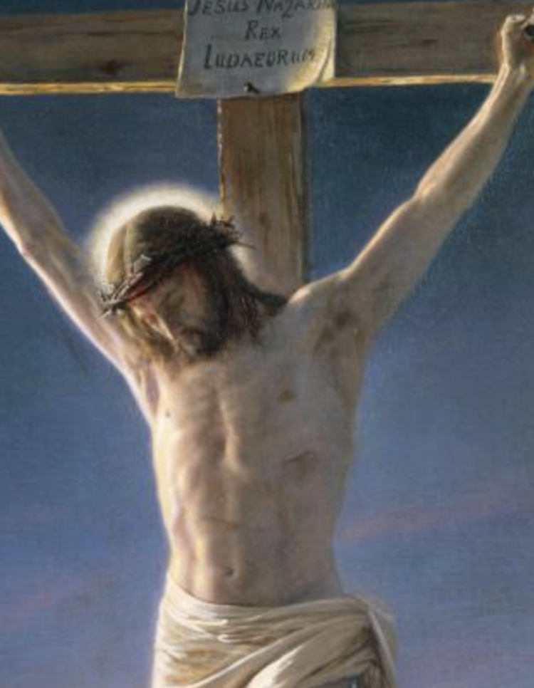 Karl flea painting Crucifix