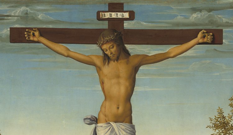 The crucifixion of Jesus Christ on the Cross in Jerusalem