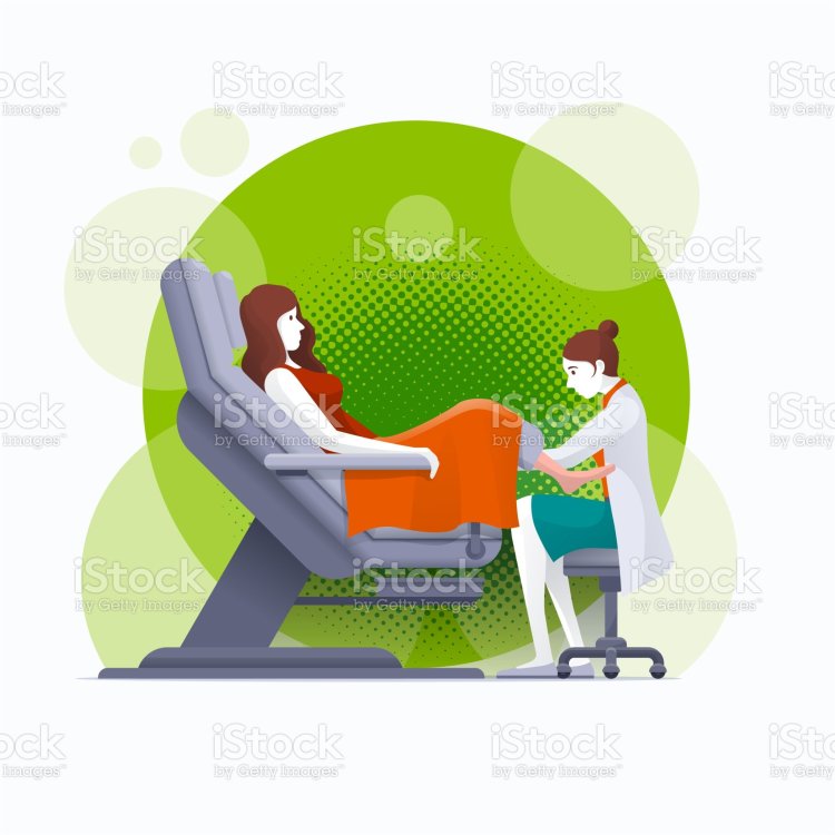 Examination to the woman drawing