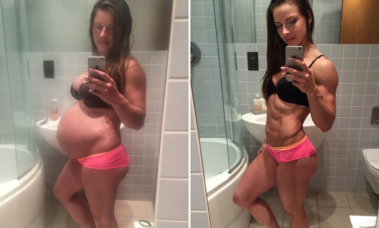 Sports girls after childbirth