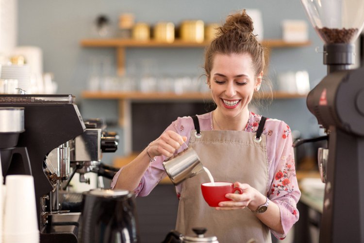 Barista photo shoot Girl