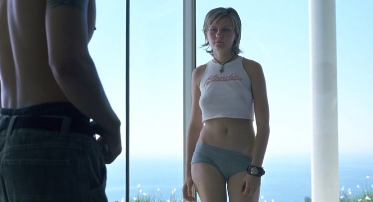 The navel of Kirste Dunst