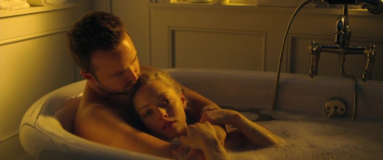 Amanda Seyfrid in the bathroom