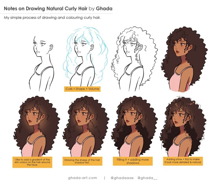 Curly hairstyles reference
