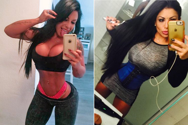 Dana Bruna in a dress