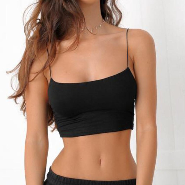Crop-top Bustier Black