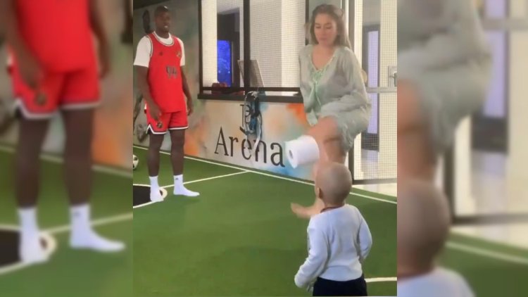 Paul Zabba wife and child