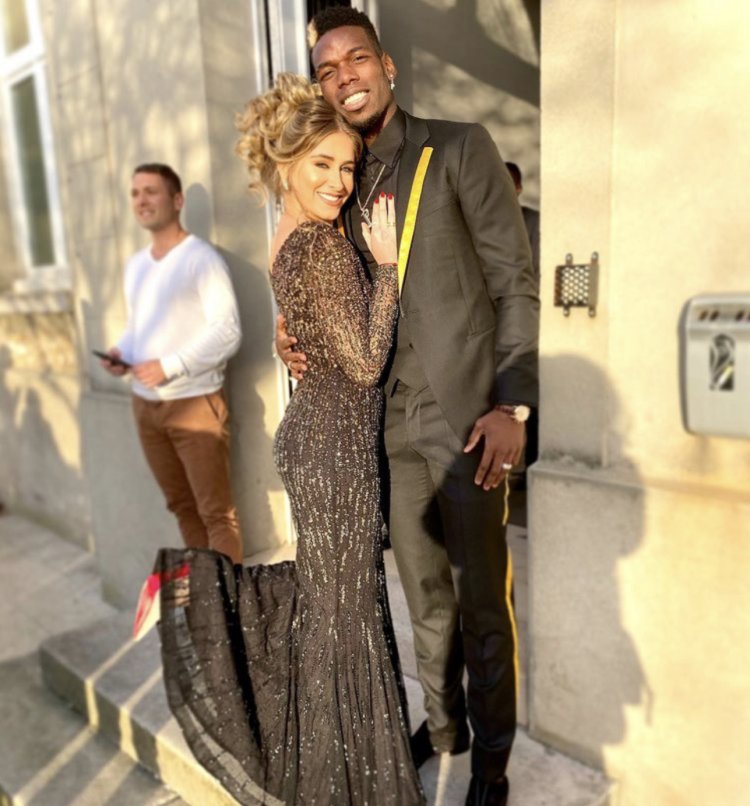 Paul Pogba and his wife
