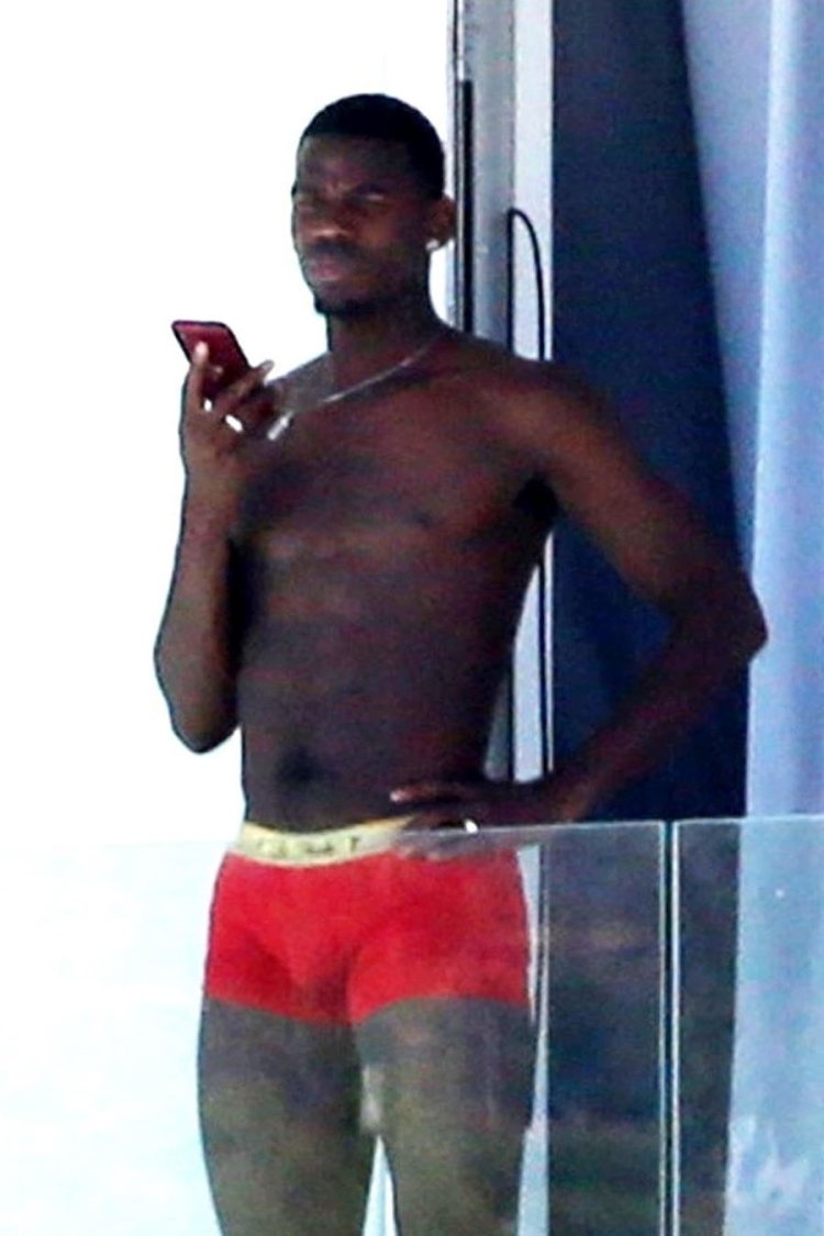 Paul Pogba without a T -shirt