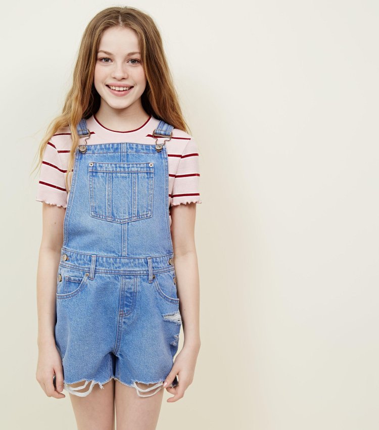Denim Overalls Girls