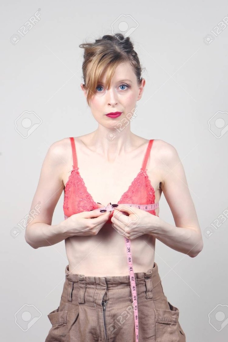 Old grandmothers in a bra