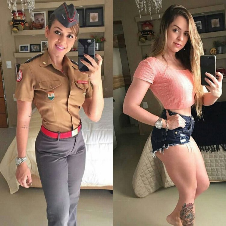 Beautiful girls in shape and without her