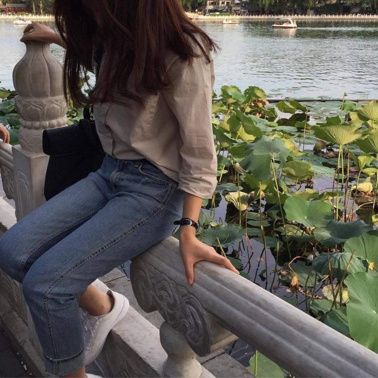 Beautiful girls are not visible face