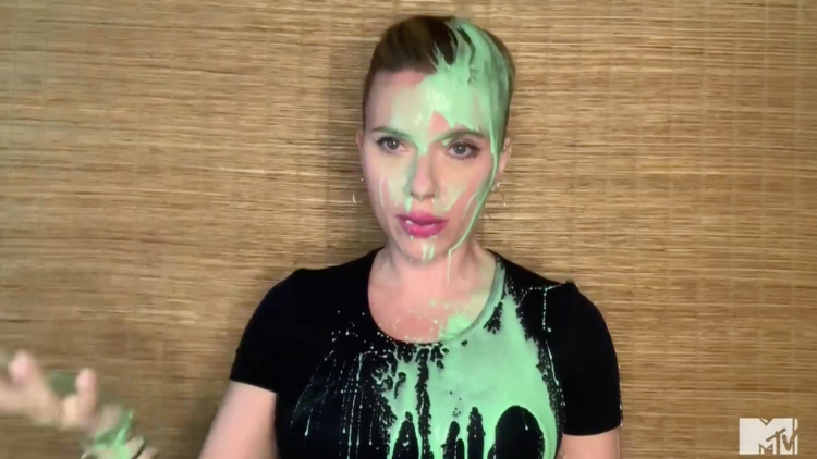 Scarlett Johansson doused