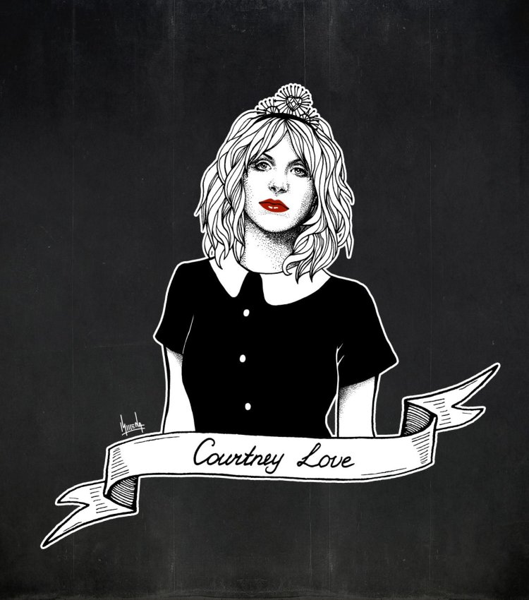 Courtney Love Drawing