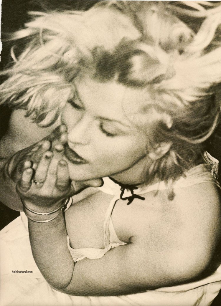 Courtney Love is crying