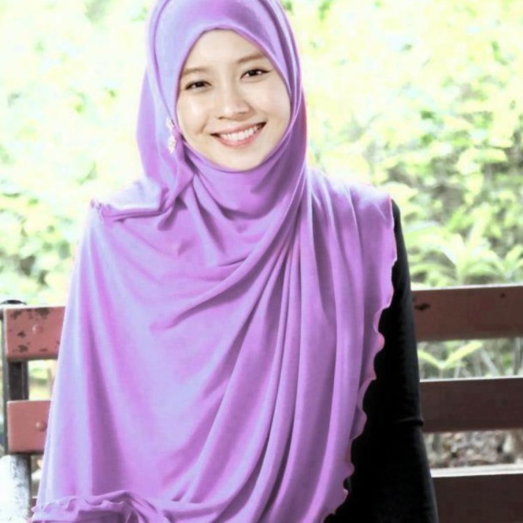 Adult woman in a hijab