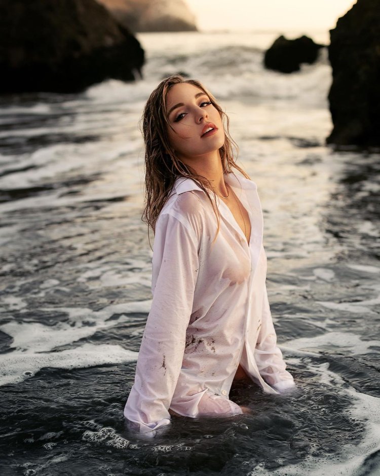 Girls in transparent dresses