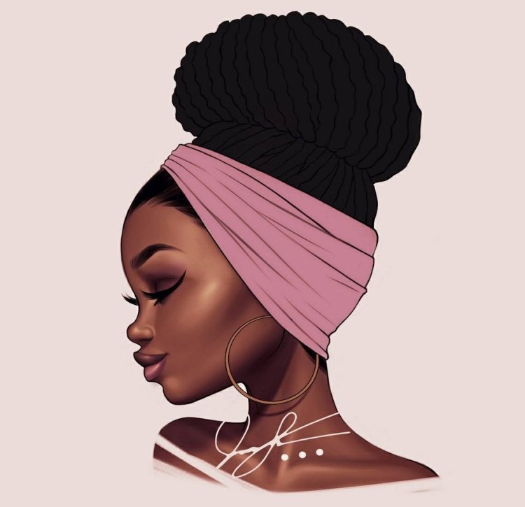 African girl art